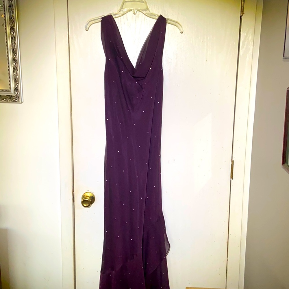 Maroon evening gown Sz 12 NWT